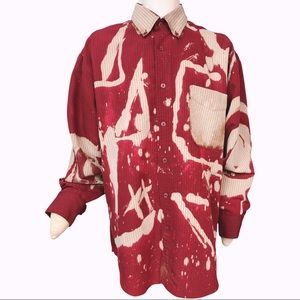 J. Ferrar Custom Button Down Casual Dress Shirt Large